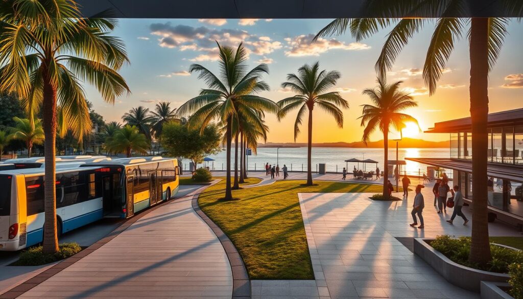 Como chegar ao Pontão do Lago Sul de ônibus