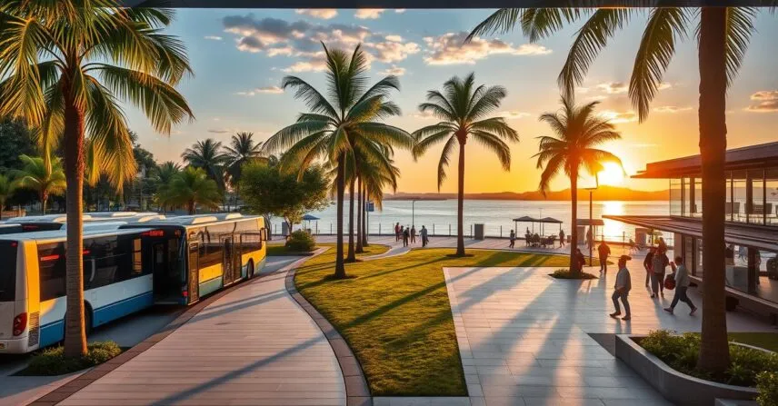 Como chegar ao Pontão do Lago Sul de ônibus